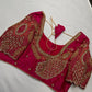 Peacock ZigZag Maggam Aari Blouse