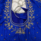 Blue Pearl Kardana Maggam Aari Work Blouse