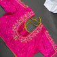 Pink Pearl Kardana Maggam Aari Work Blouse