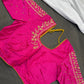 Pink Pearl Kardana Maggam Aari Work Blouse