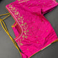 Pink Pearl Kardana Maggam Aari Work Blouse