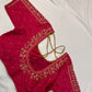 Pink Pearl Kardana Maggam Aari Work Blouse