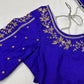 Blue Pearl Kardana Maggam Aari Work Blouse