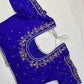 Blue Pearl Kardana Maggam Aari Work Blouse