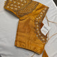 Tissue Silk Gold Maggam Pearl Work Blouse