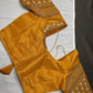 Tissue Silk Gold Maggam Pearl Work Blouse