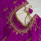 Magenta Purple Maggam Blouse