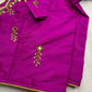Magenta Purple Maggam Blouse