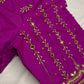 Magenta Purple Maggam Blouse