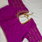 Magenta Purple Maggam Blouse