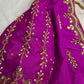 Magenta Purple Maggam Blouse