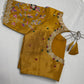 Tissue Golden Multi Color  Maggam Blouse