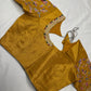 Tissue Golden Multi Color  Maggam Blouse