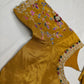 Tissue Golden Multi Color  Maggam Blouse