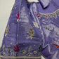 Tissue Lavender Multi Color  Maggam Blouse