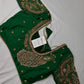 Peacock Zig Zag Maggam Aari Blouse