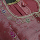 Tissue Pink Multi Color  Maggam Blouse