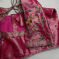 Tissue Pink Multi Color  Maggam Blouse