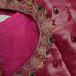 Tissue Pink Multi Color  Maggam Blouse