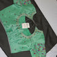 Tissue Green Multi Color  Maggam Blouse