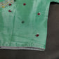 Tissue Green Multi Color  Maggam Blouse