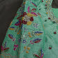 Tissue Green Multi Color  Maggam Blouse
