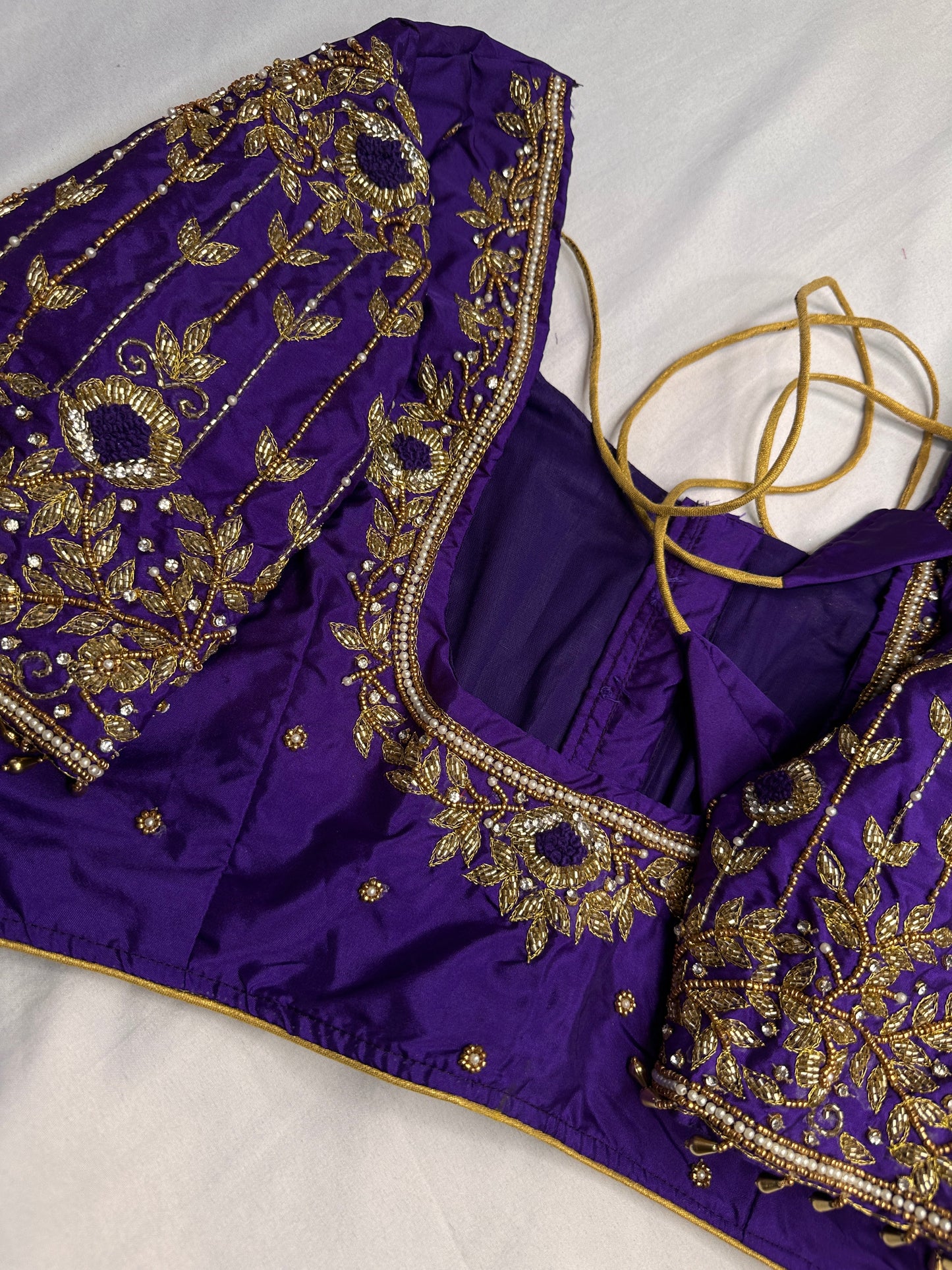 Kardana Purple Maggam Blouse
