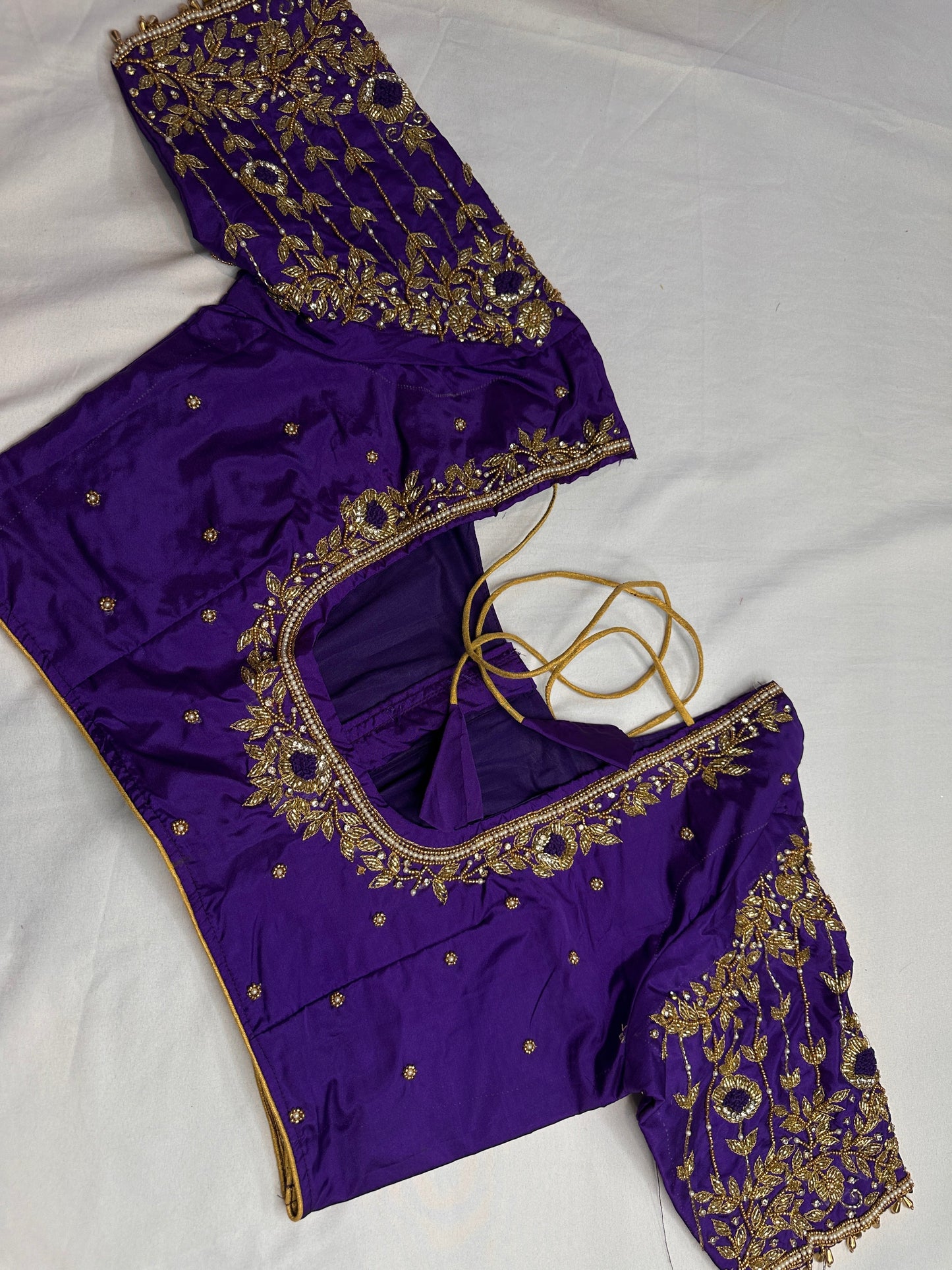 Kardana Purple Maggam Blouse