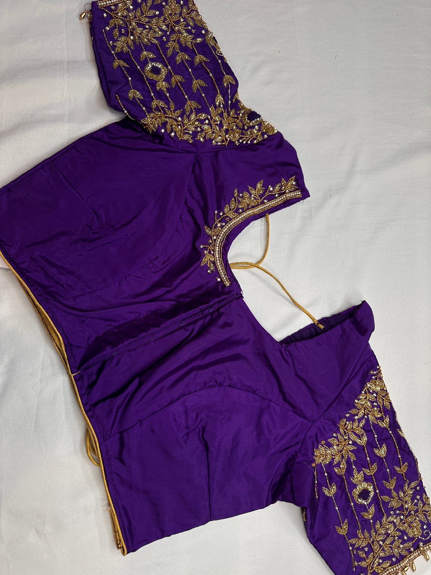 Kardana Purple Maggam Blouse