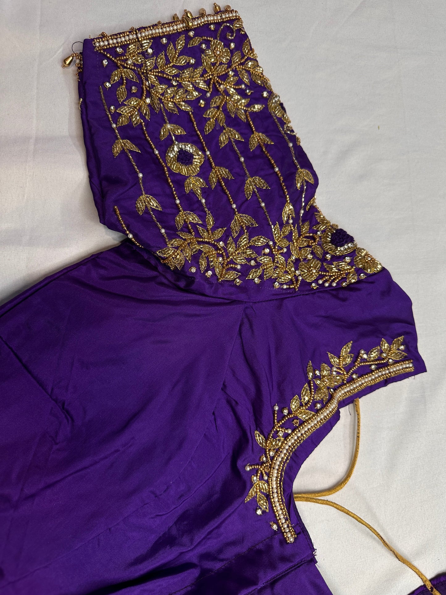 Kardana Purple Maggam Blouse