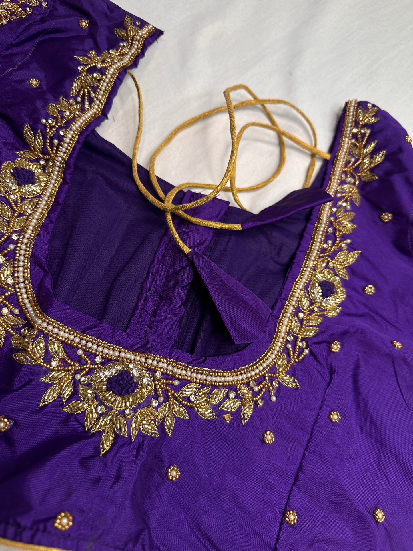 Kardana Purple Maggam Blouse