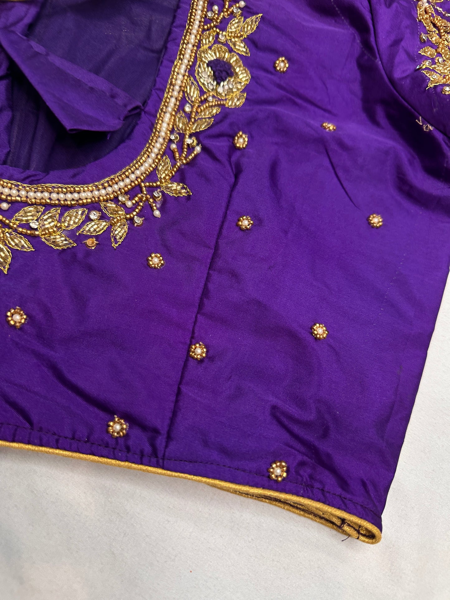 Kardana Purple Maggam Blouse