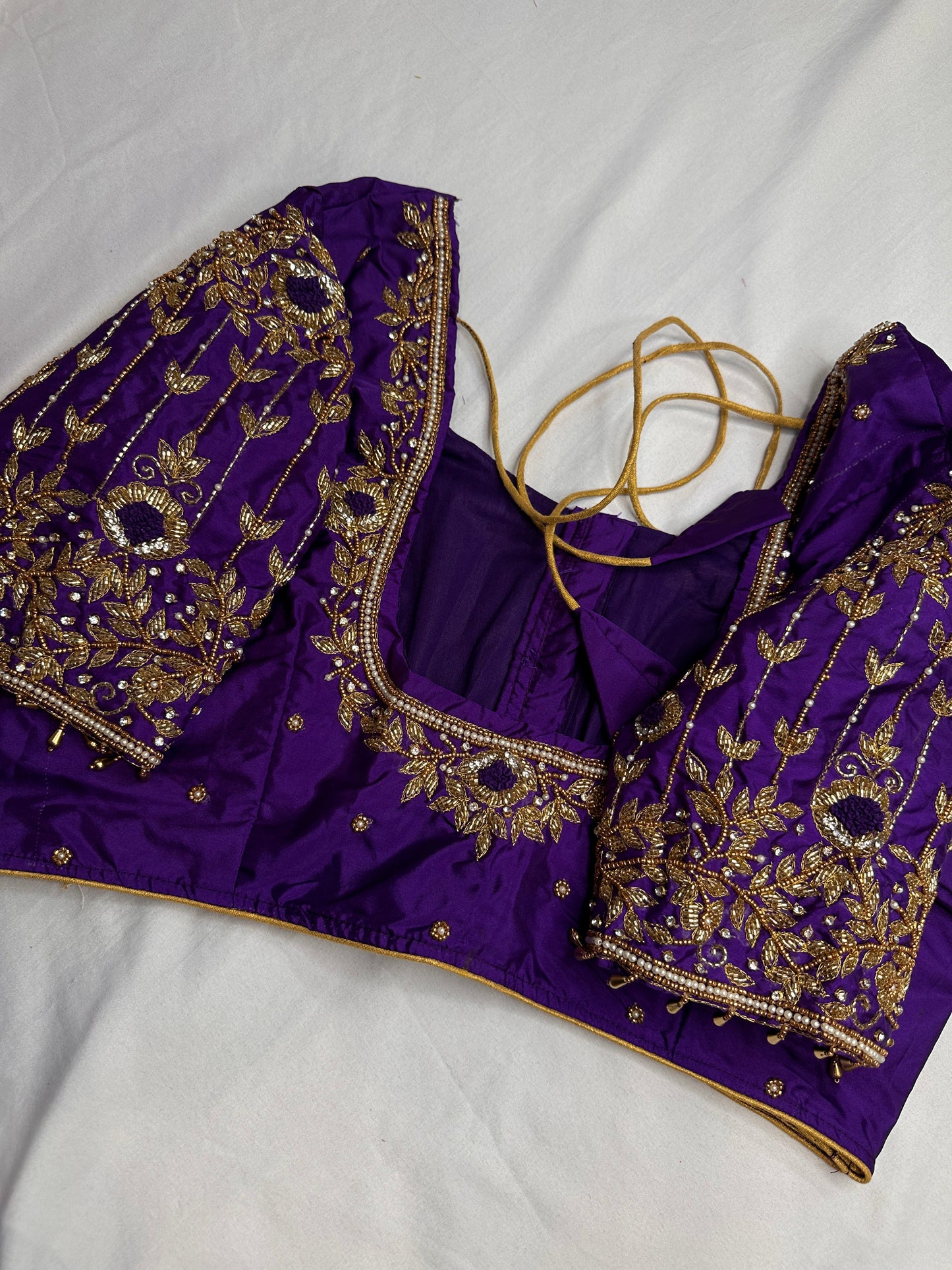 Kardana Purple Maggam Blouse