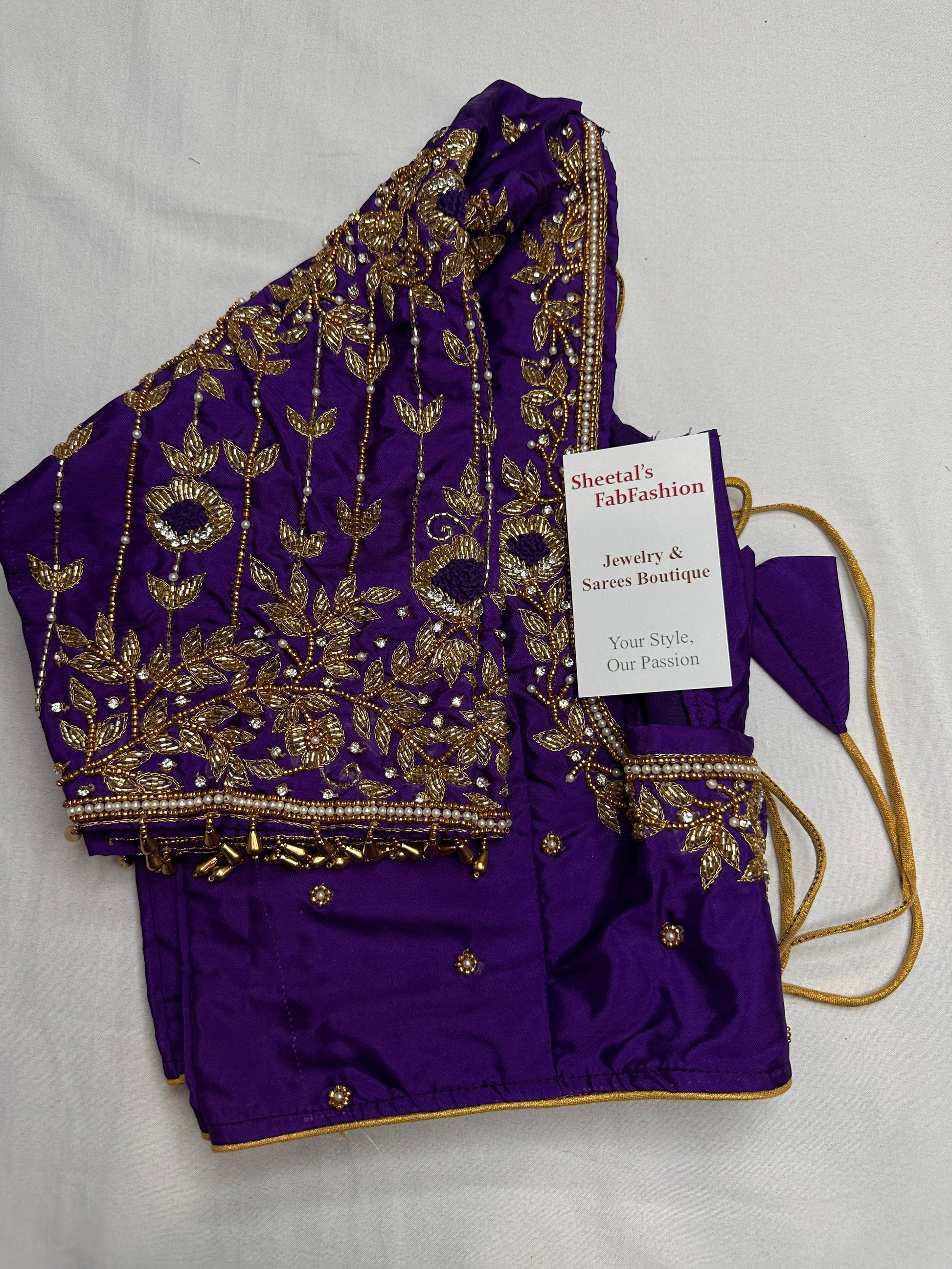 Kardana Purple Maggam Blouse