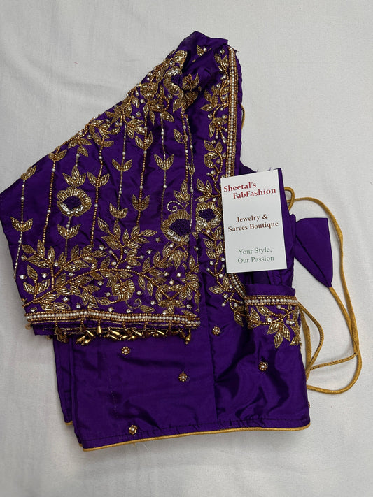 Kardana Purple Maggam Blouse