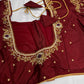 Kardana Pattu Red Maggam Blouse