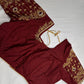 Kardana Pattu Red Maggam Blouse