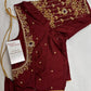 Kardana Pattu Red Maggam Blouse