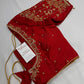 Kardana Pattu Red Maggam Blouse