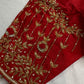 Kardana Pattu Red Maggam Blouse