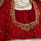Kardana Pattu Red Maggam Blouse