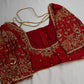 Kardana Pattu Red Maggam Blouse