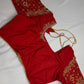 Kardana Pattu Red Maggam Blouse