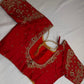Kardana Pattu Red Maggam Blouse