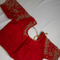 Kardana Pattu Red Maggam Blouse