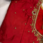 Kardana Pattu Red Maggam Blouse