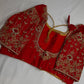 Kardana Pattu Red Maggam Blouse