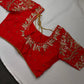 Kardana Red Pearls  Maggam Blouse