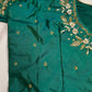 Pearl Maggam Teal Green Blouse