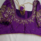 Kardana Purple Pearls Maggam Blouse
